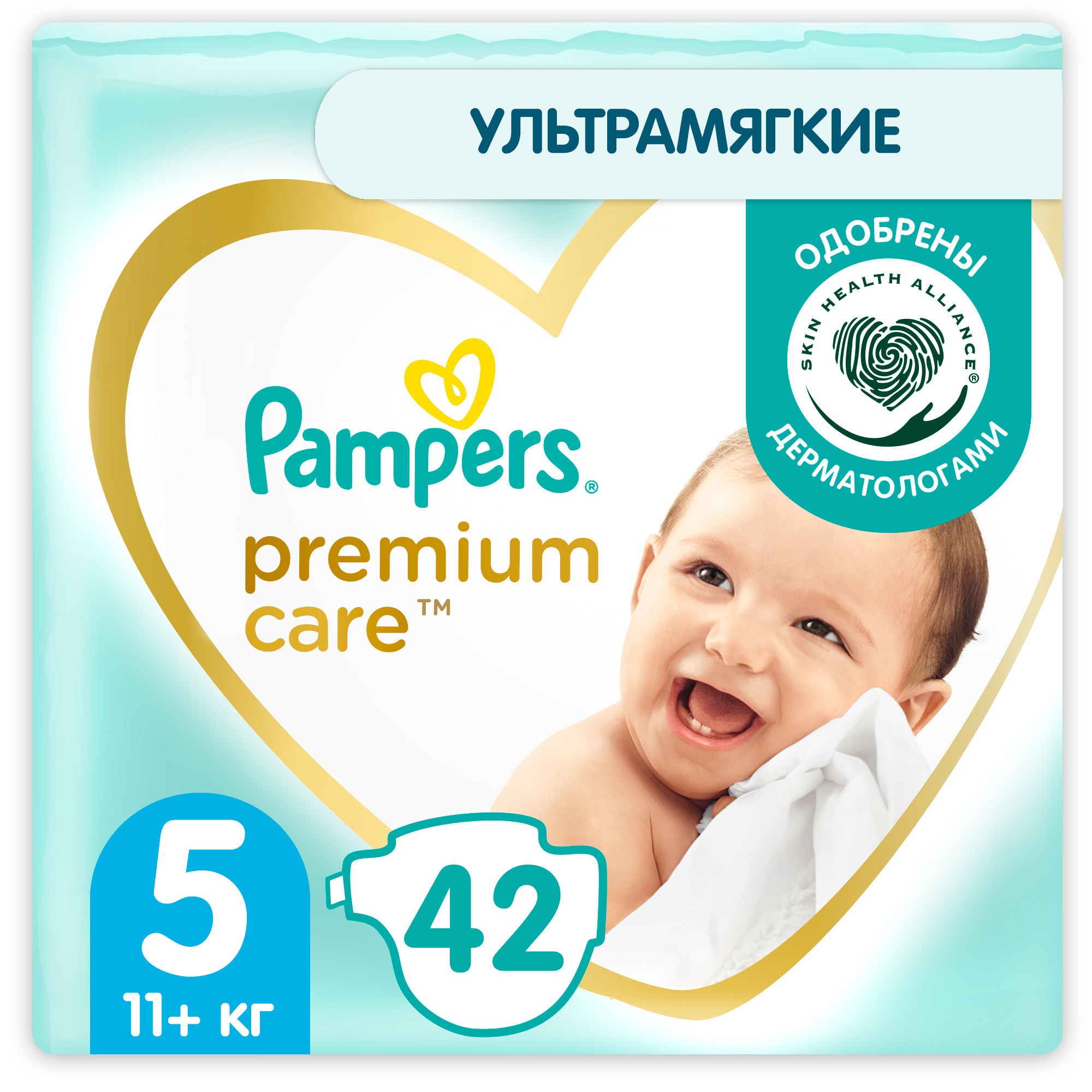 Подгузники Pampers Premium Care 5 (11+ кг) 42 шт. - фото 1