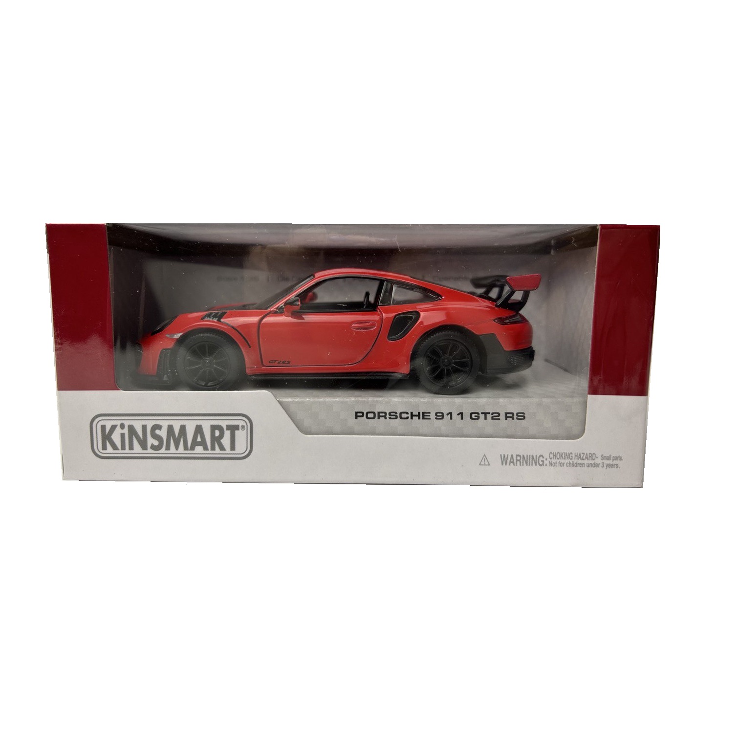 Автомобиль KINSMART Porsche 911 GT2 RS красная КТ5408/4 - фото 3