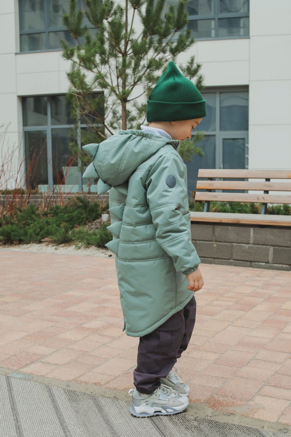 Куртка MINIDINO В-К-012/ДКуртка детская демисезонная Дино NEW пыльный эвкалипт - фото 6