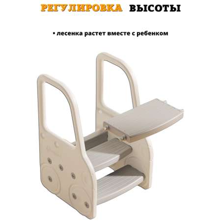 Табурет со ступеньками Floopsi Лесенка детская пластиковая для ванной
