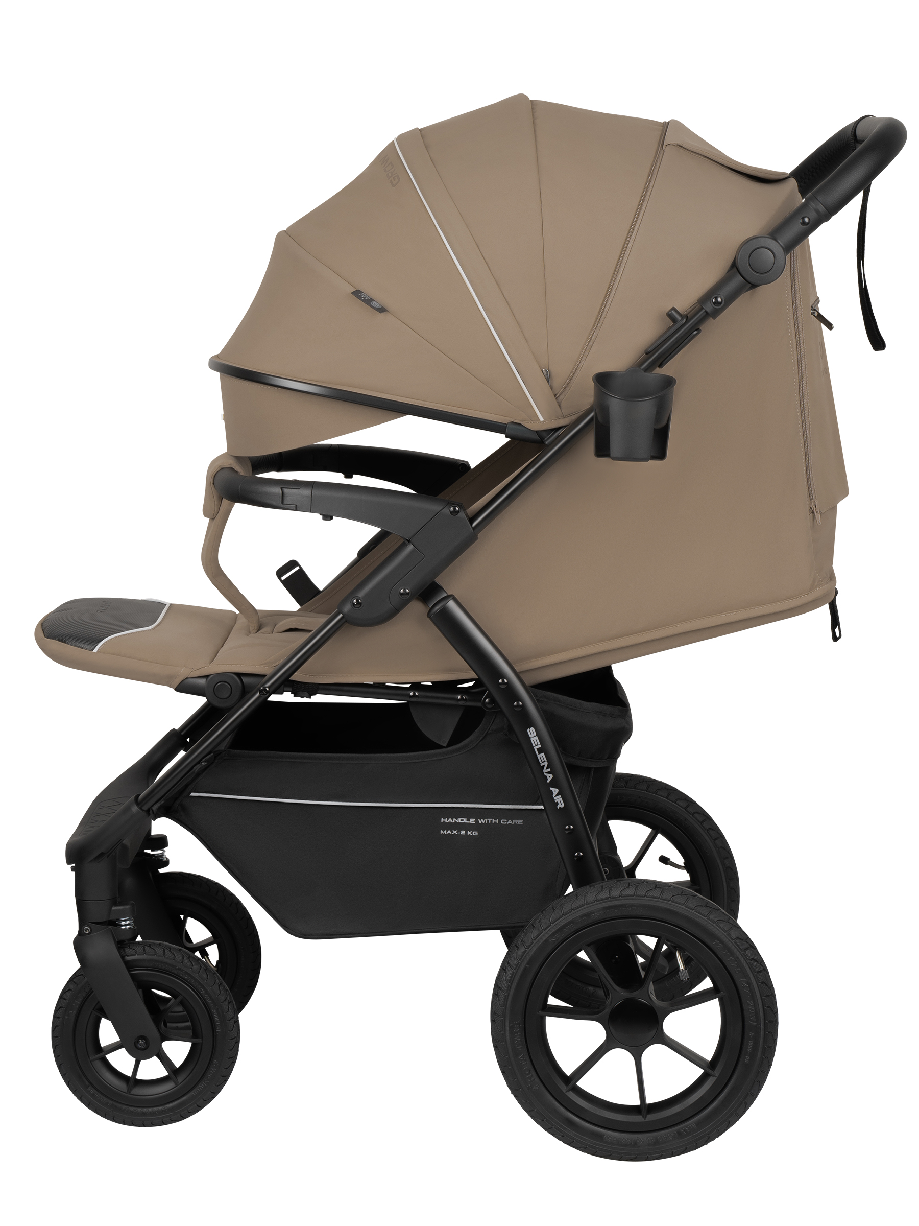 Коляска прогулочная JOVOLA Selena Air new бежевый - фото 8