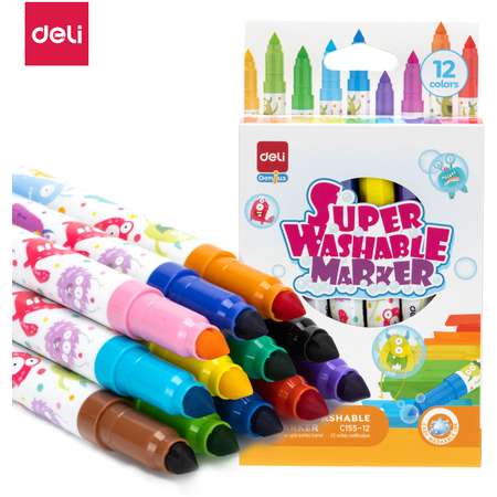 Фломастеры Deli 12 цв.