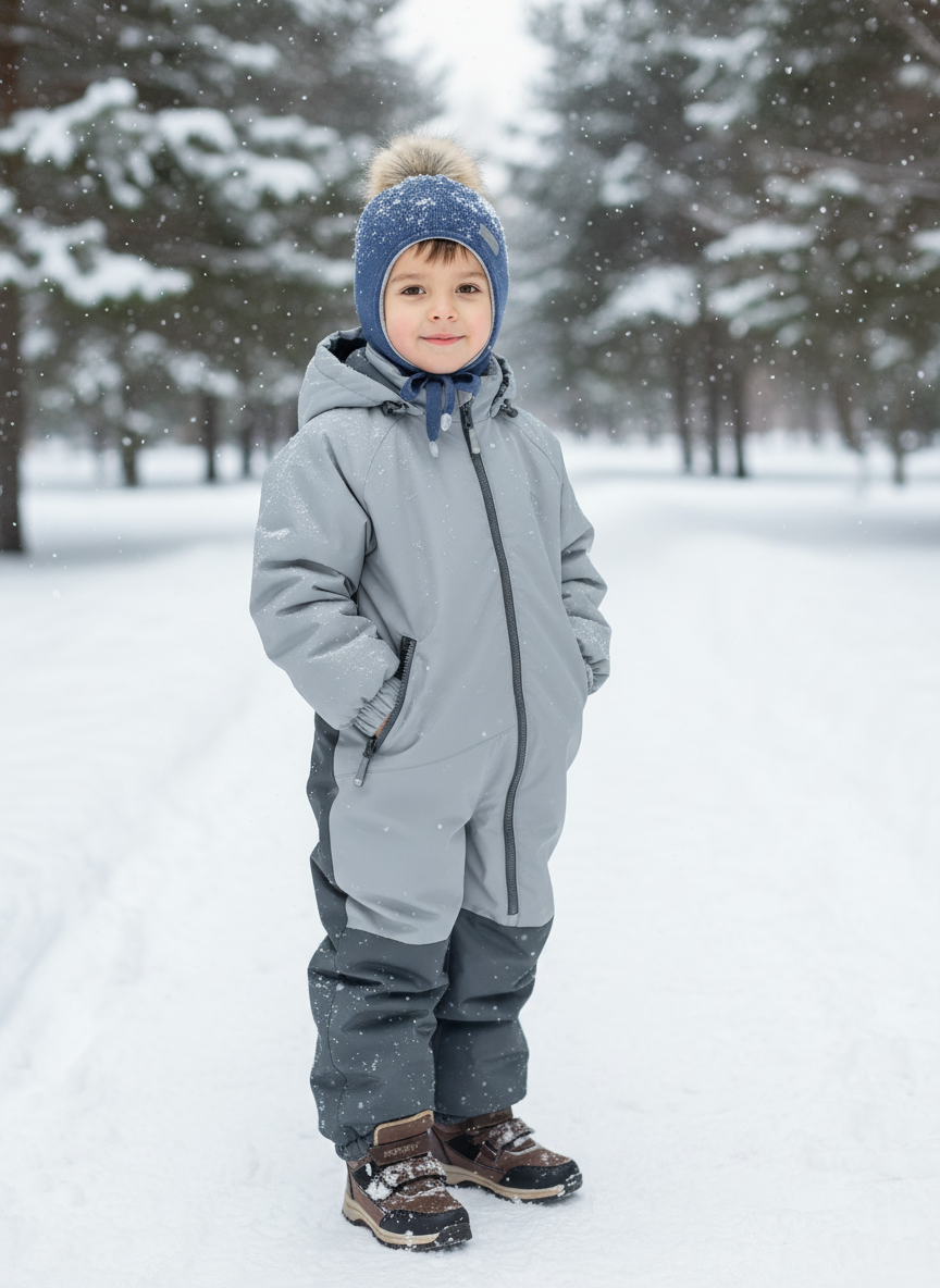 Шапка Arctic kids Ш-088 джинс - фото 2