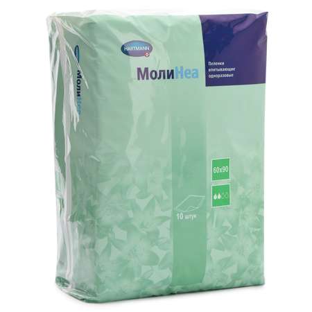 Пелёнки одноразовые Molinea 60х90 см 10 шт.