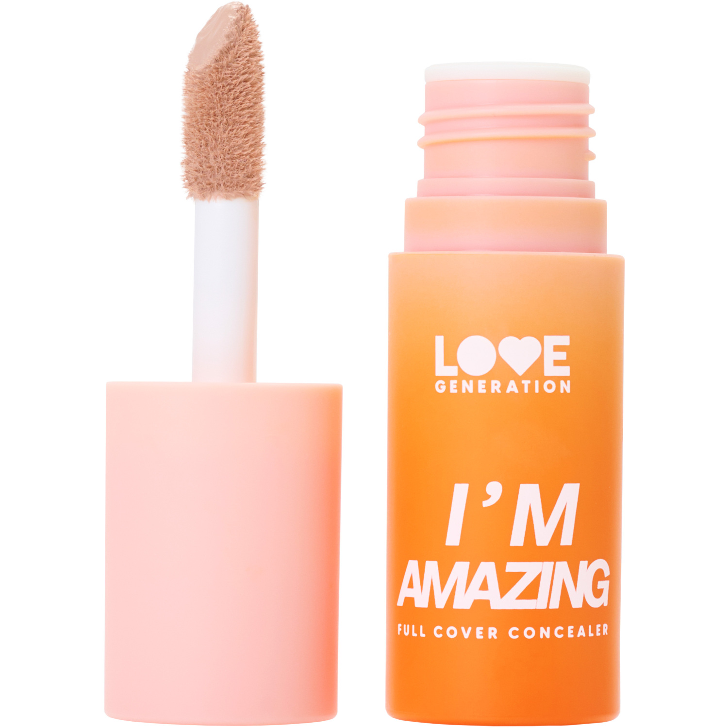 Консилер для лица Love Generation Im Amazing высокая степень покрытия пудровый финиш тон 02 холодный бежевый 5мл - фото 1