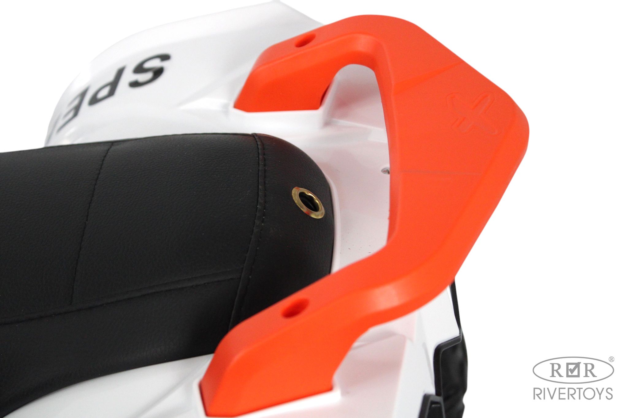 Электромобиль RIVERTOYS М202БХ-ORANGE С пультом ДУ - фото 9