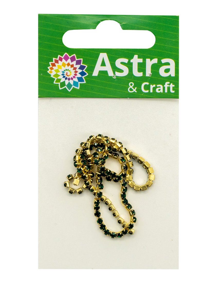 Набор для творчества Astra Craft бисер Стразы на цепочке - фото 6