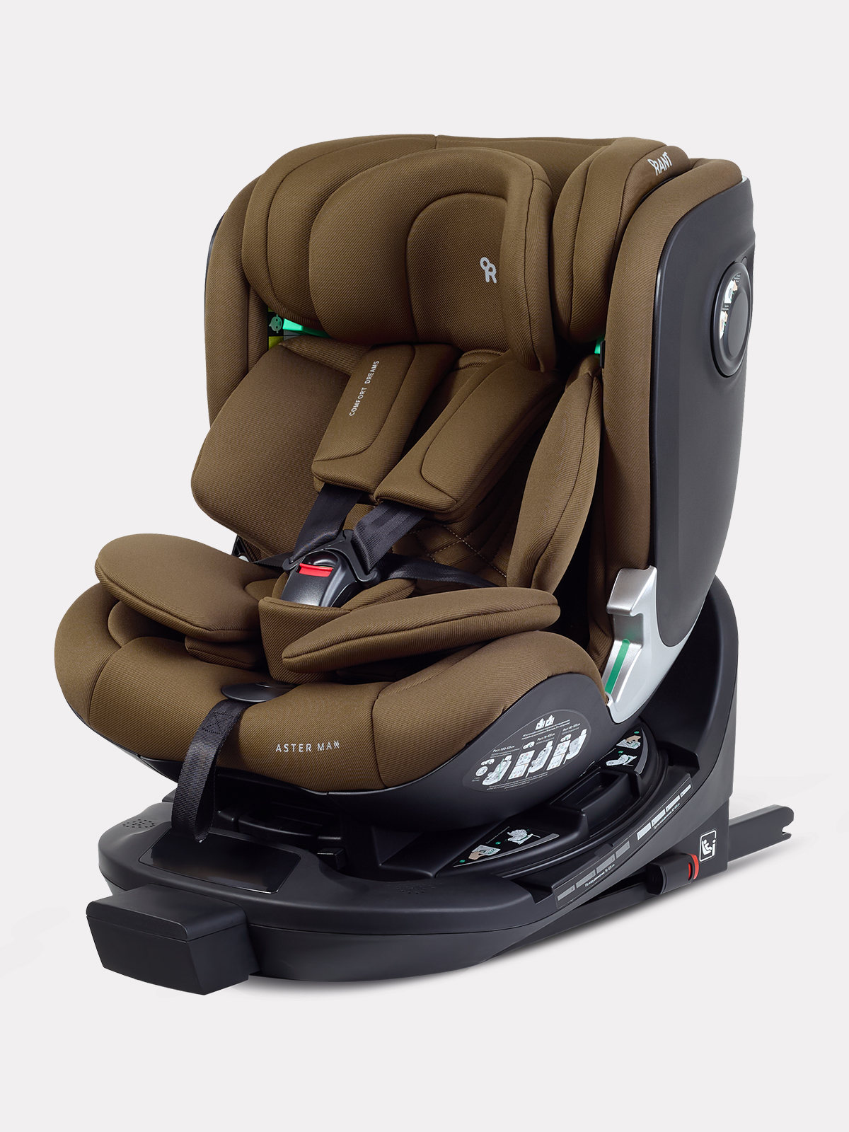 Автокресло Rant Aster max 0+/1/2 (0-25 кг) коричневый - фото 1