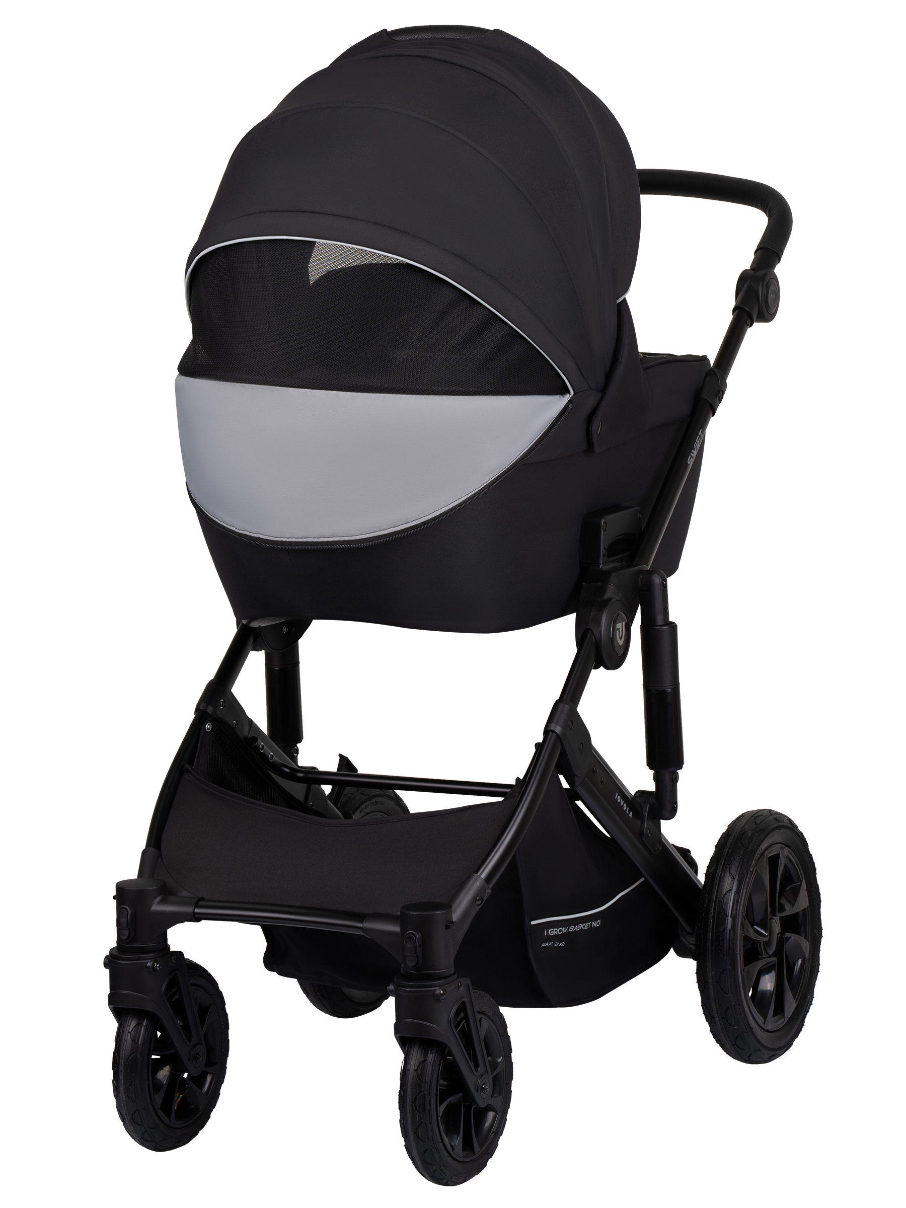 Коляска 3в1 JOVOLA Swift Plus черный - фото 3