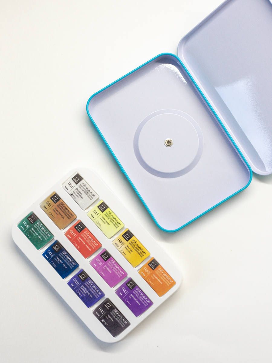 Краски акварель Малевичъ 12 цв. - фото 12