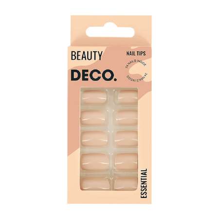 Накладные ногти DECO. Essential creme 24 шт + клеевые стикеры 24 шт