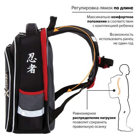 Ранец Brauberg Quadro Ninja
