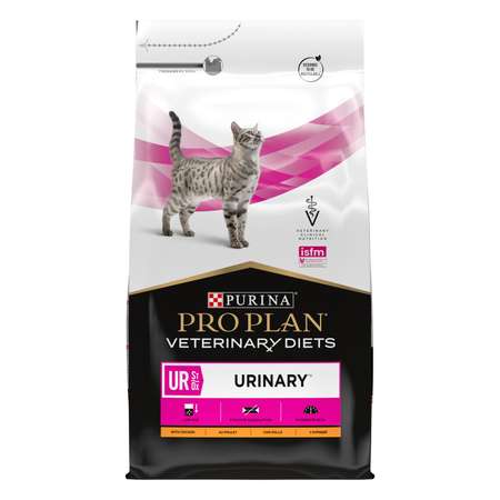 Корм для кошек Purina Pro Plan Veterinary diets UR St/Ox Urinary при болезни нижних отделов мочевыводящих путей с курицей сухой 5кг