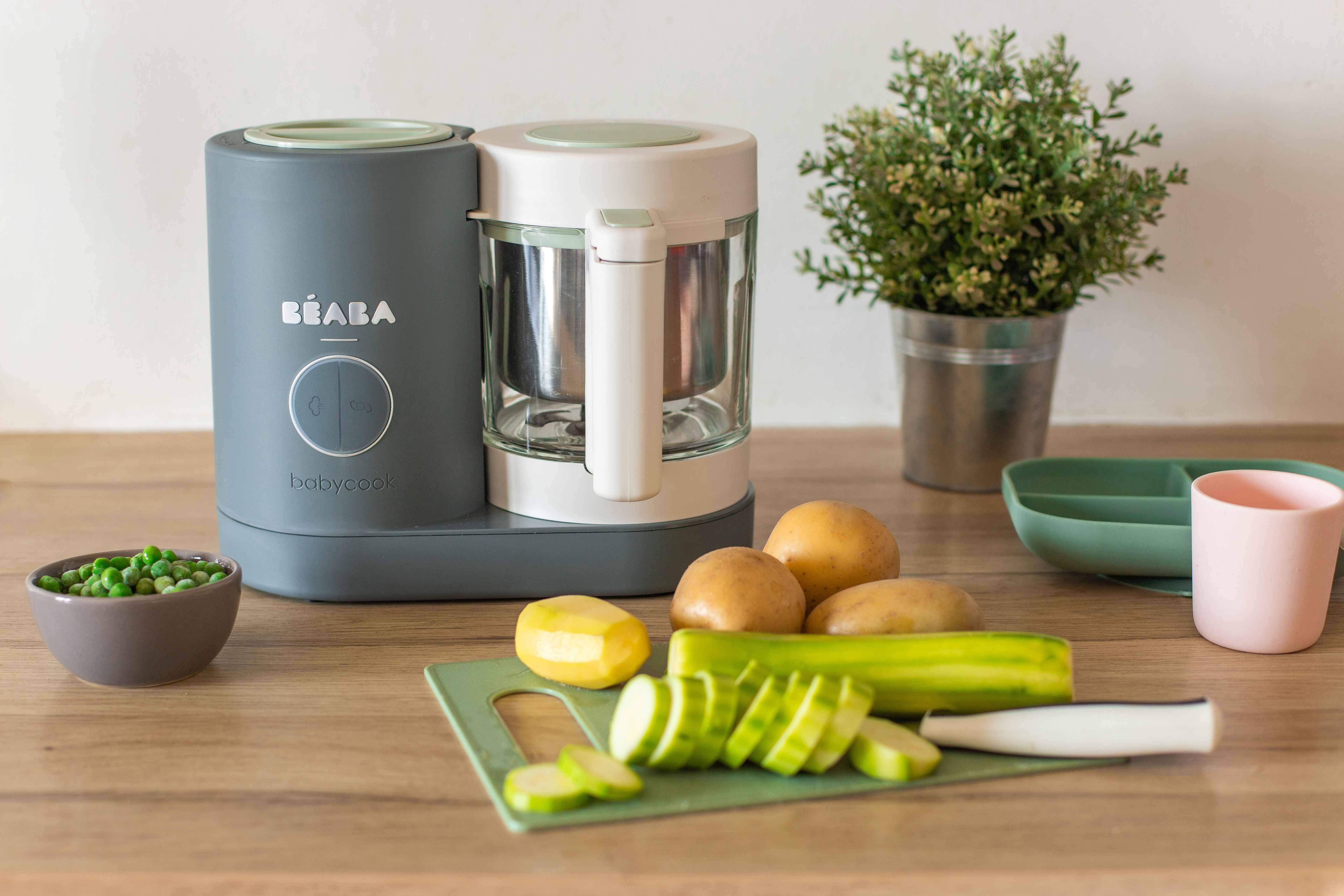 Пароварка блендер для детского питания BEABA BABYCOOK NEO серый - фото 5