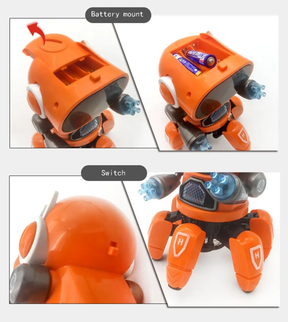 Робот РУ Junfa Toys танцующий со светом и звуком - фото 5