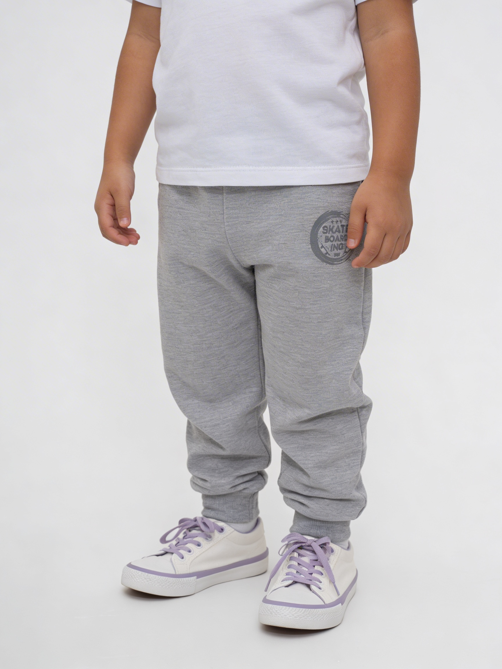 Брюки Утенок 446п меланж скейт - фото 2