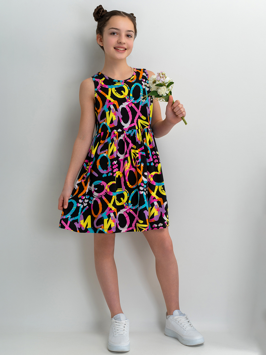 Платье HappyFox HF00199черный.с.сердечками - фото 8