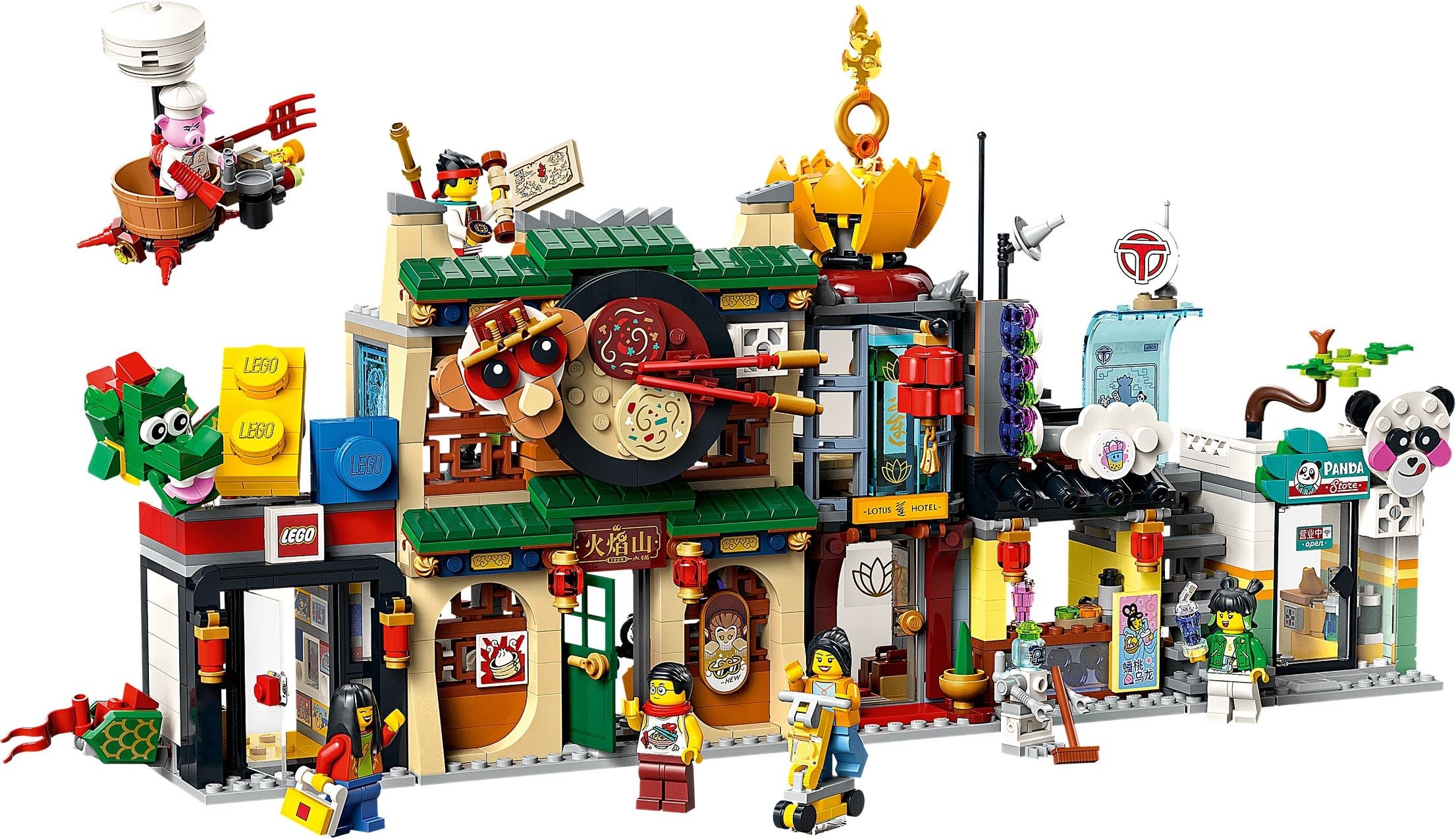 Конструктор LEGO Monkie kid Город Фонарей 2187 дет. - фото 9