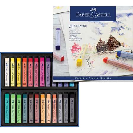 Пастель художественная сухая Faber Castell 24 шт.