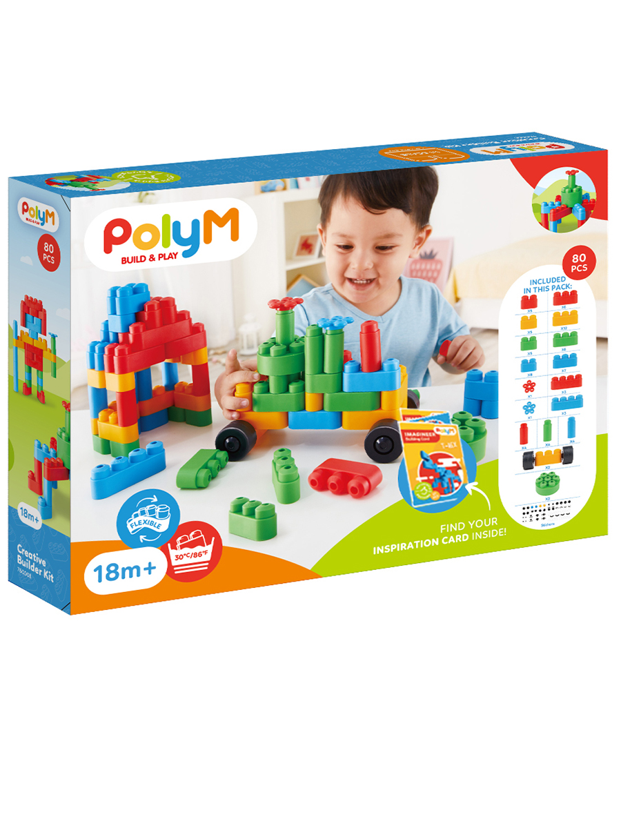 Конструктор Hape Строитель 80 дет. - фото 10