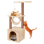Домик для кошки с когтеточкой Pet БМФ Бежевый