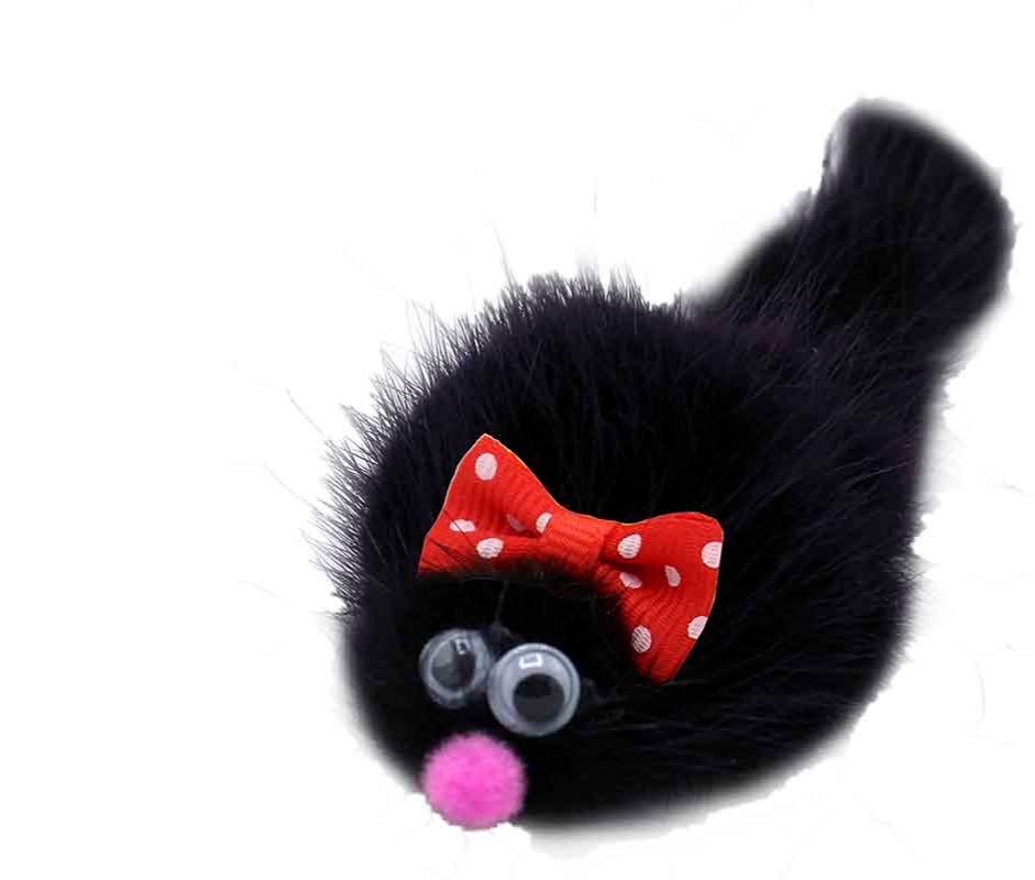 Игрушка для кошек Barbaks Мышка-норушка Микки из натуральной норки - фото 1