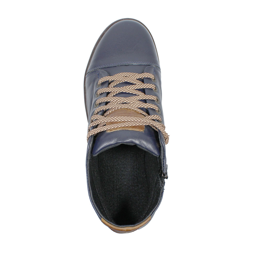 Полуботинки Europen 26167кожа-SV EUROPEN Полуботинки,синий кожа - фото 3