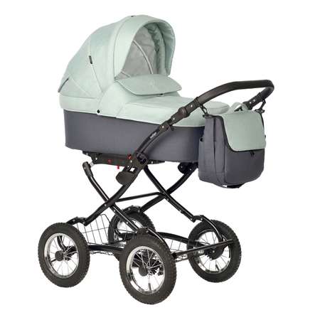 Коляска люлька Indigo Blues Classic 01 шалфей