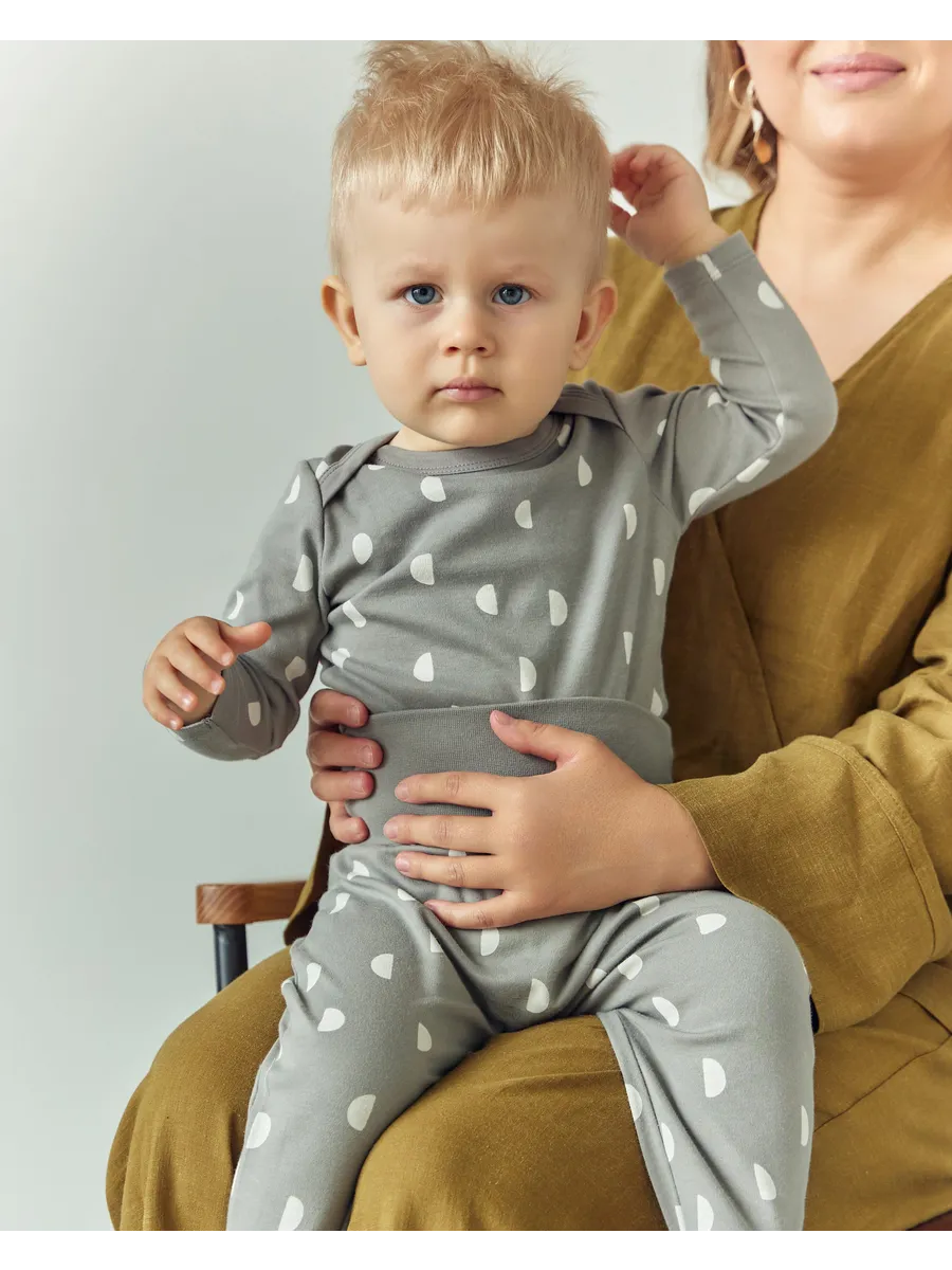 Боди 2 шт Mark Formelle (Марк Формэль) 13016-2/горошки на бирюзе +дольки на сером - фото 15