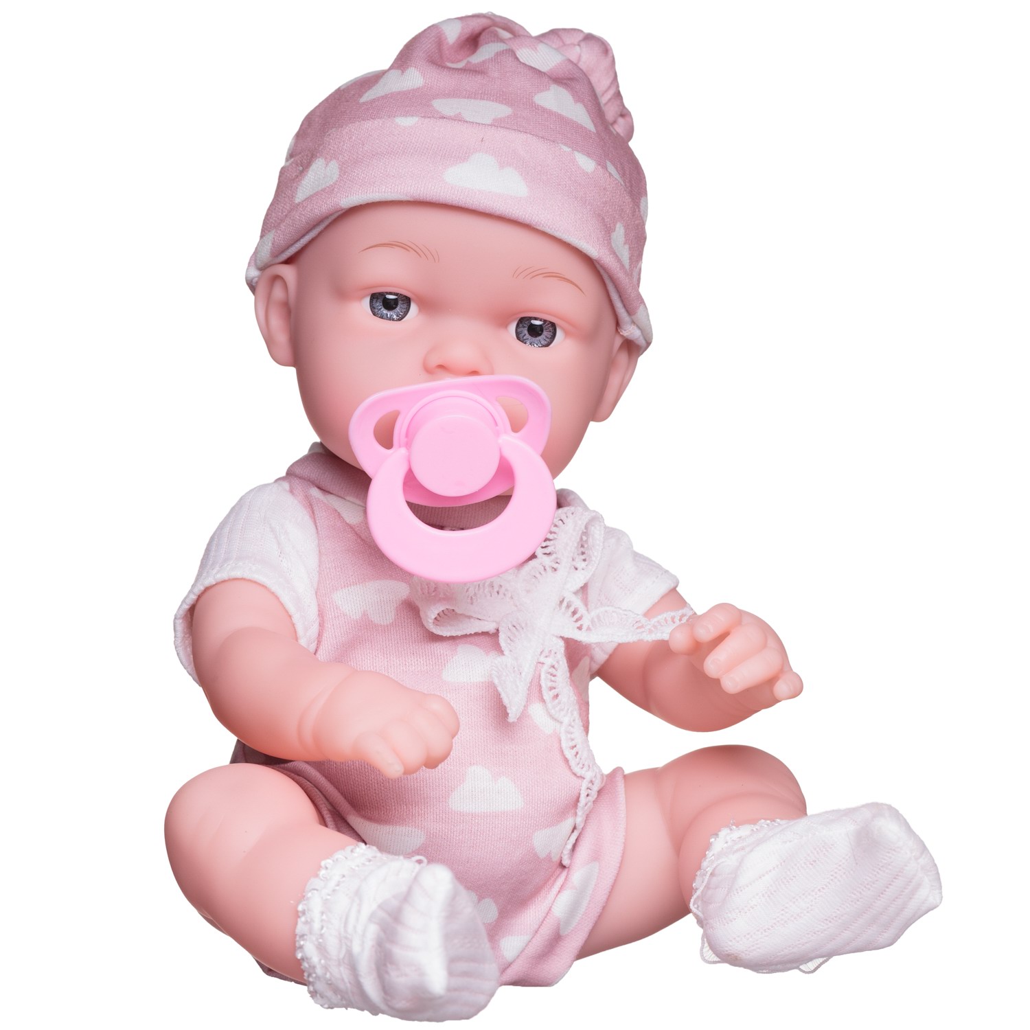 Кукла пупс Junfa высота 35 см WJ-35011/шапка - фото 6