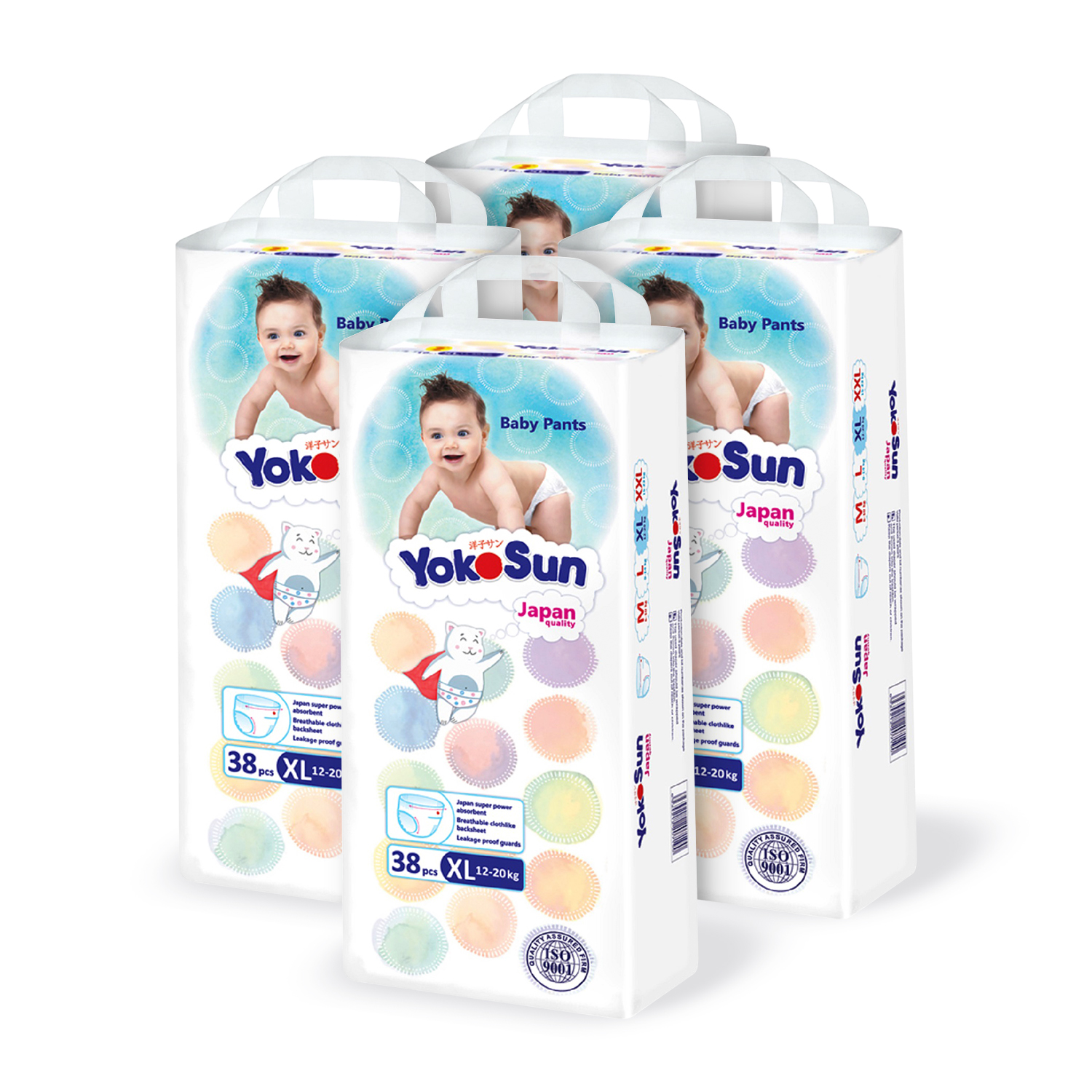 Трусики YokoSun XL (12-20 кг) 152 шт. - фото 2