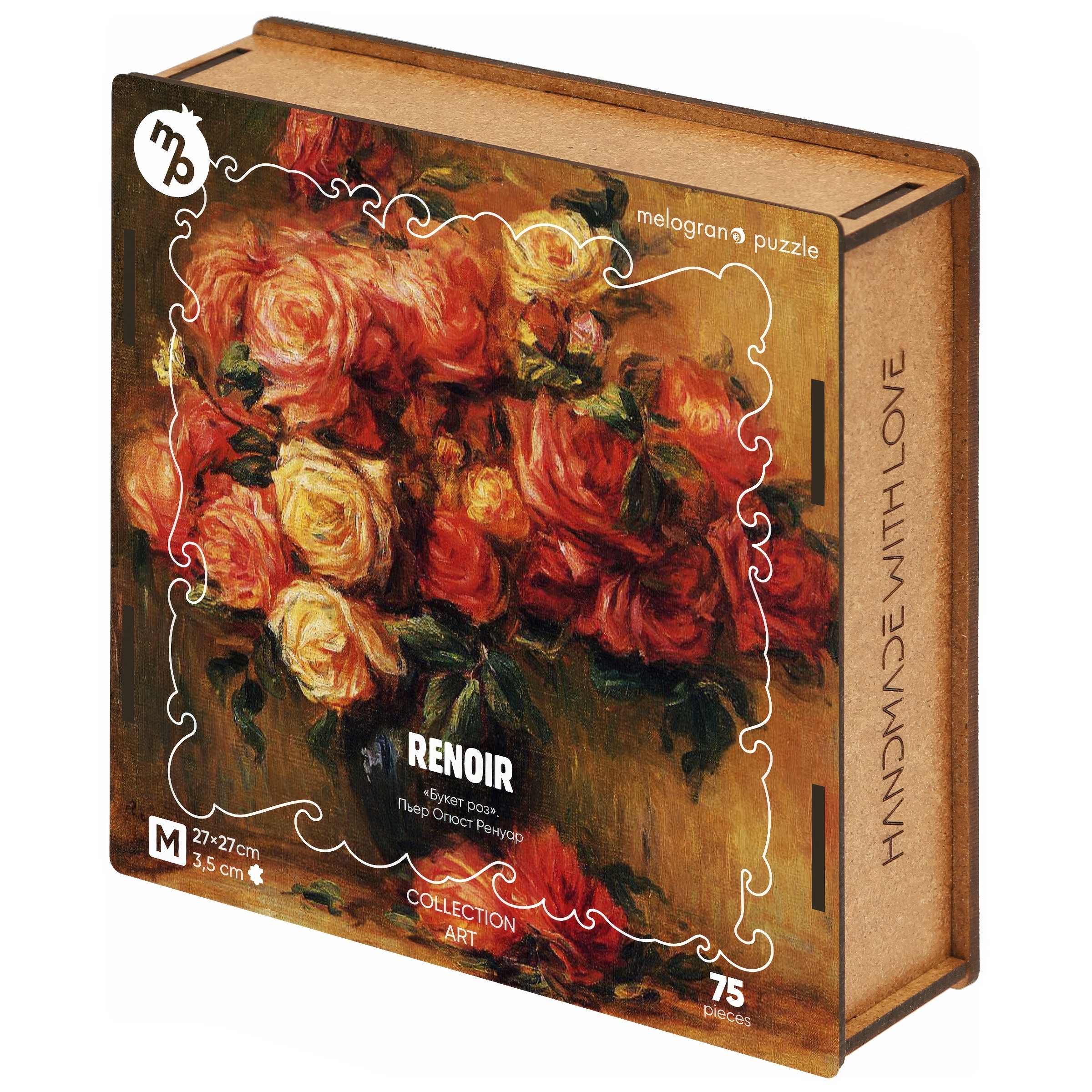 Пазл 1TOY Букет роз деревянный - фото 1