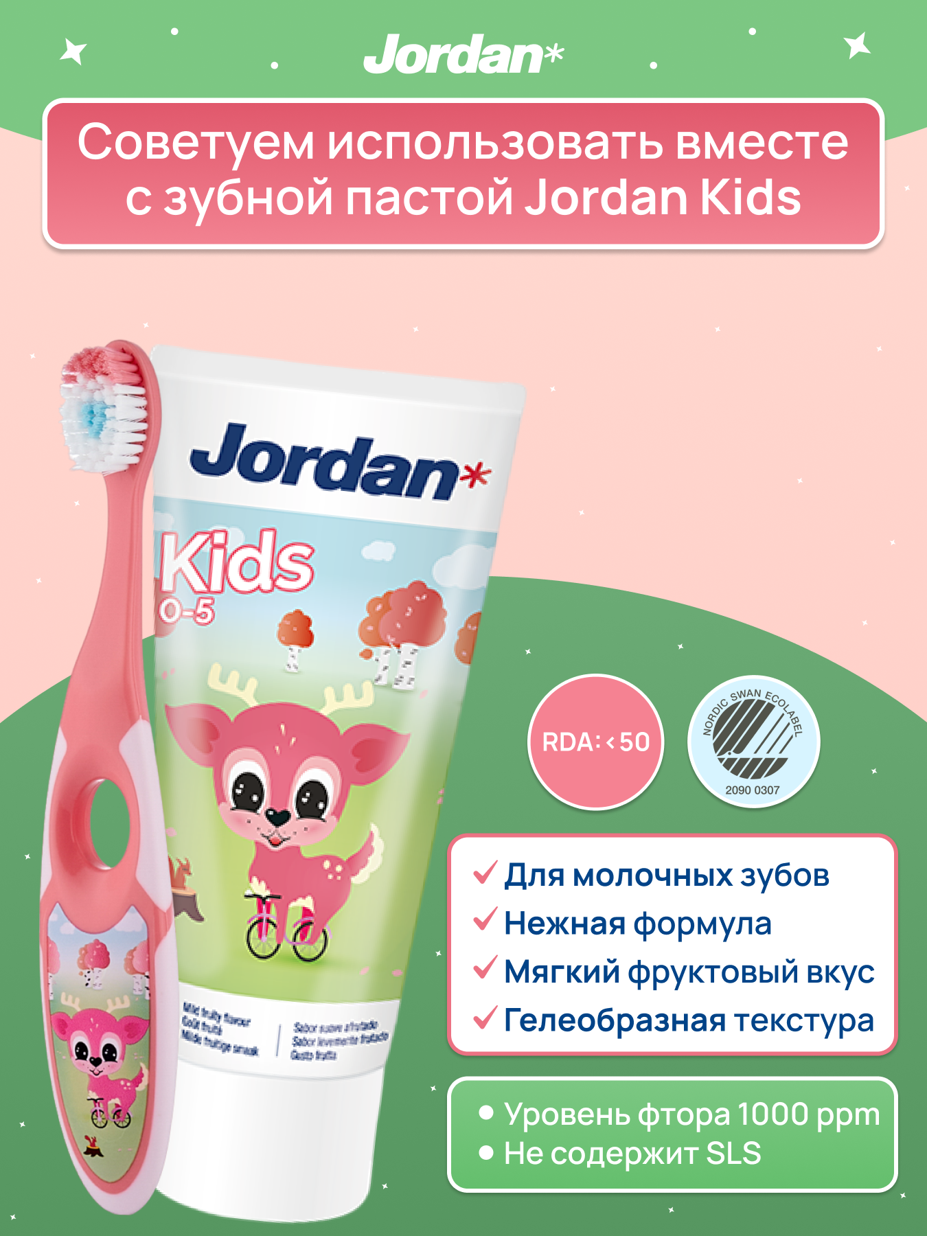 Зубная щетка классическая Jordan от 3 лет - фото 6