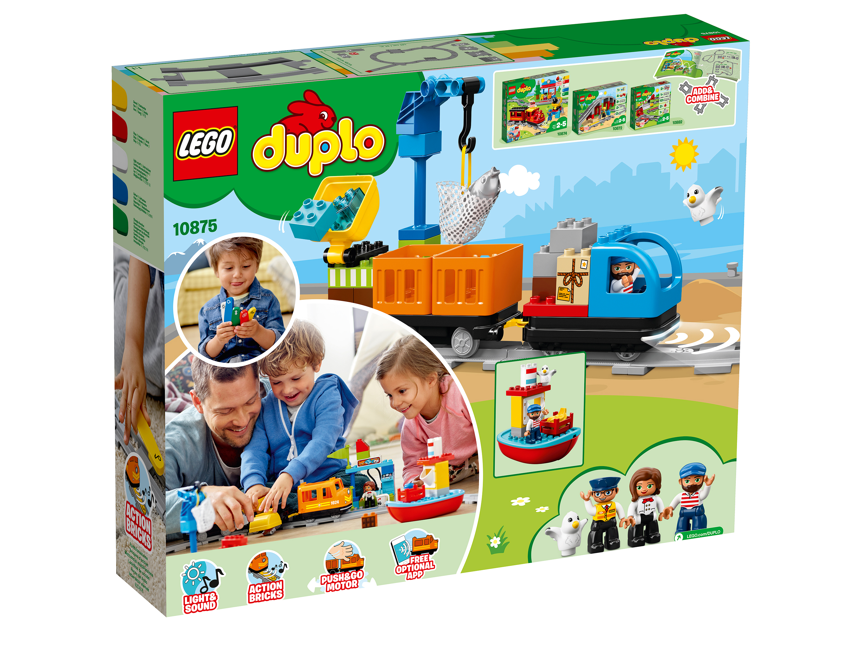 Конструктор LEGO DUPLO Грузовой поезд блочный - фото 9