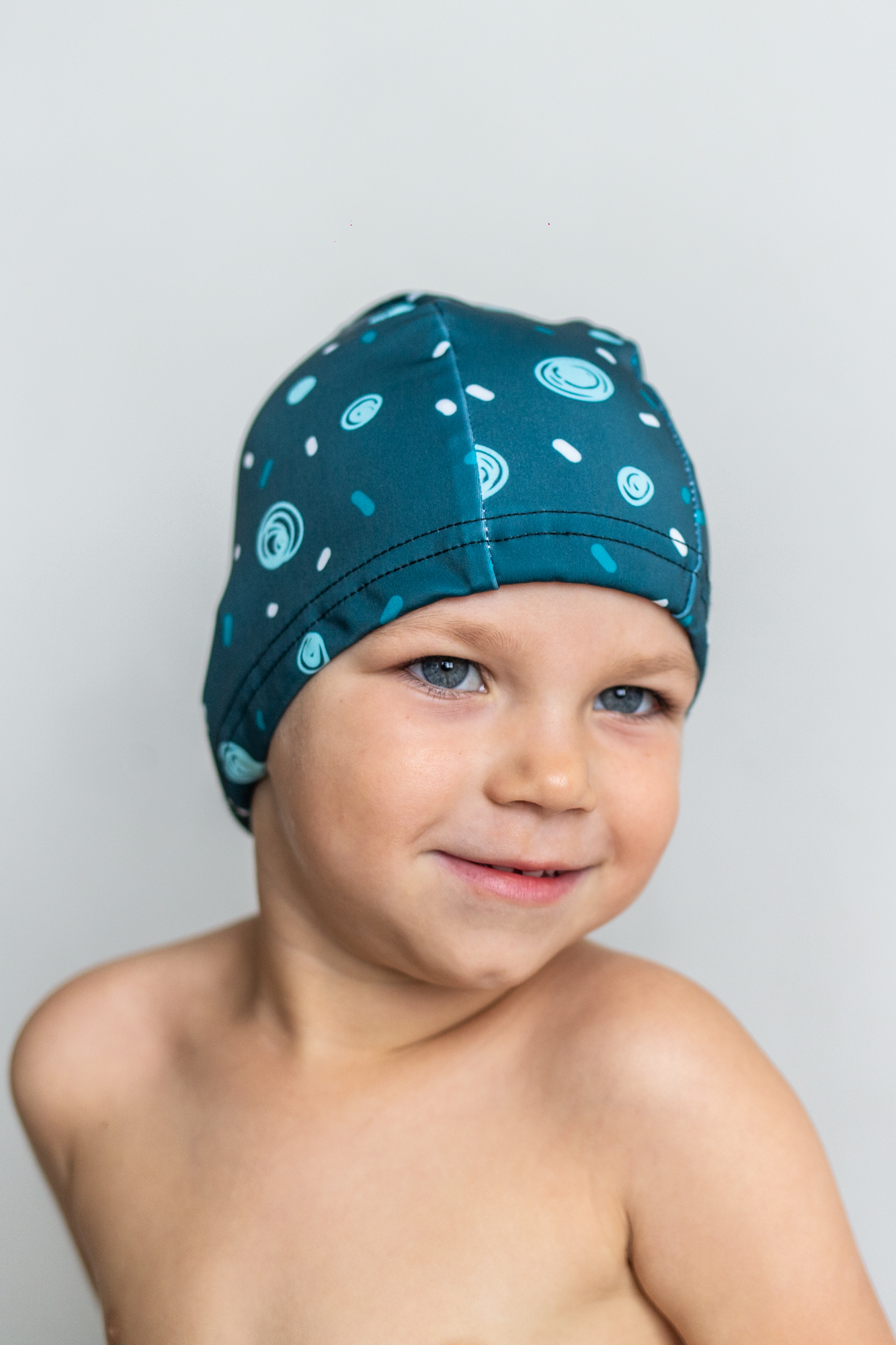 Шапочка для плавания Мамин Я Пузырьки лимонада размер 3-6 лет - фото 2