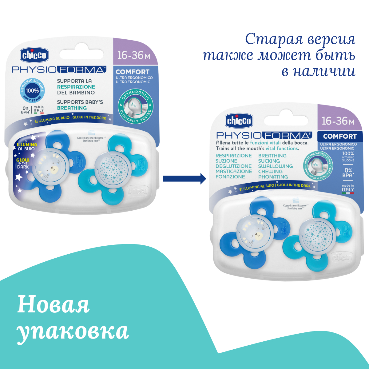 Пустышка Chicco силикон анатомическая от 18 мес. 2 шт. - фото 14