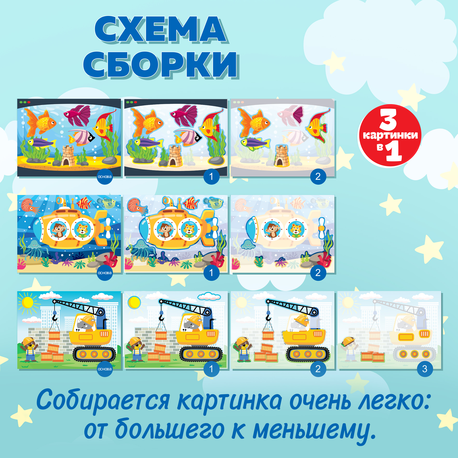 Аппликация Дрофа-Медиа Подводная лодка - фото 7