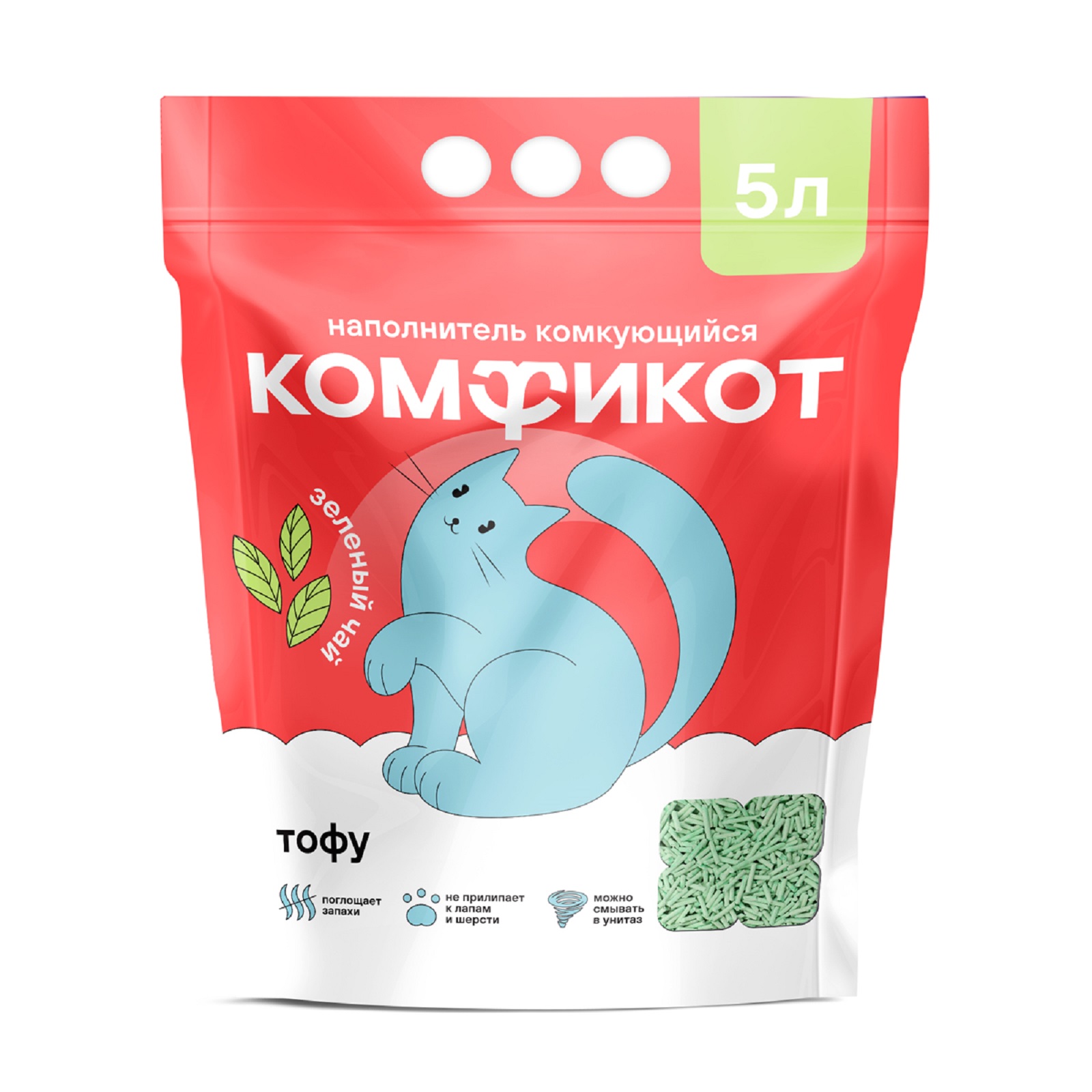 Наполнитель КОМФИКОТ 5 л впитывающий, растительный - фото 2