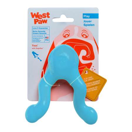 Игрушка для собак West Paw Zogoflex Tizzi Mini для лакомств Голубая