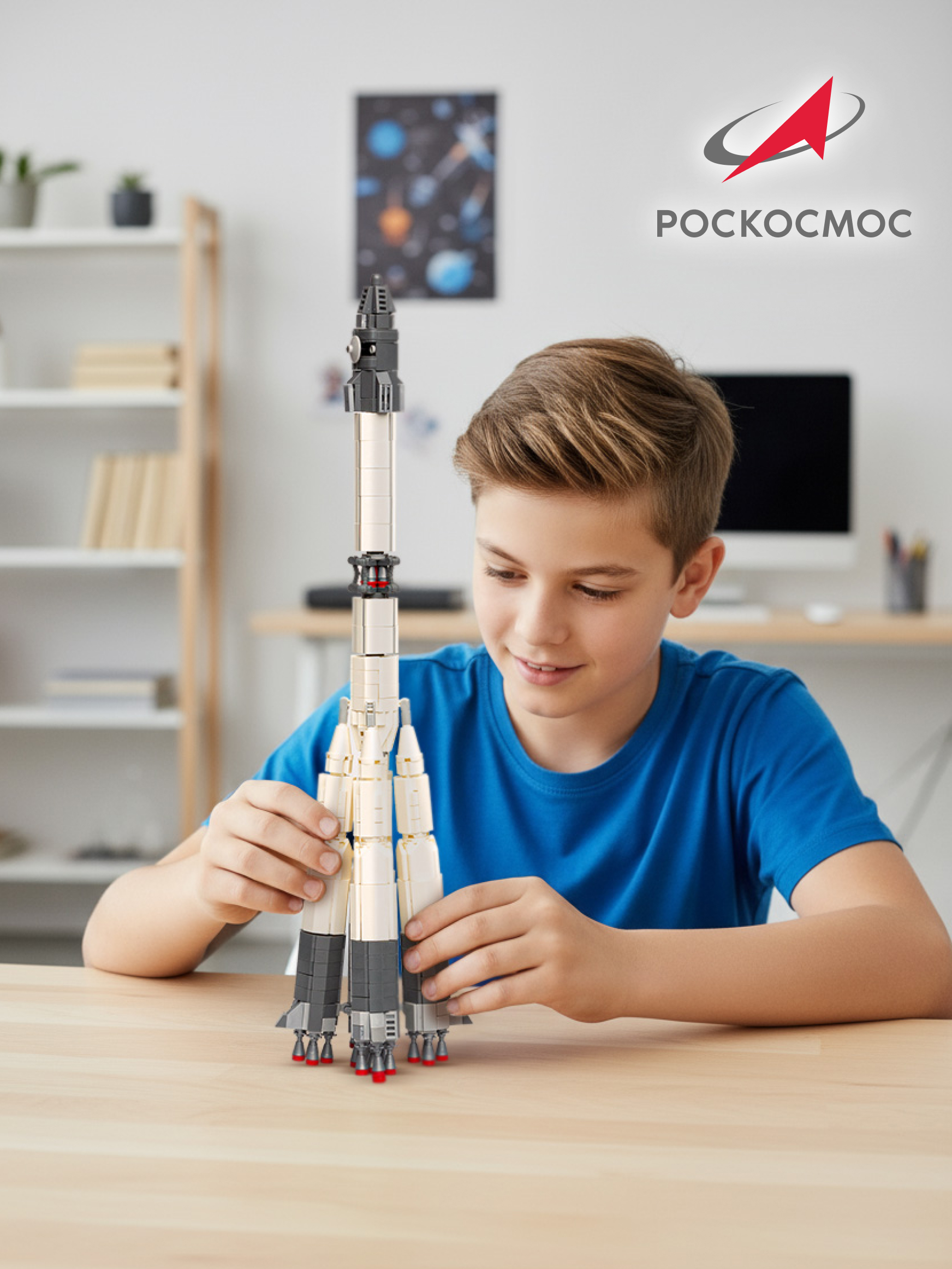 Конструктор Роскосмос Ракета-носитель Восход 859 дет. - фото 9