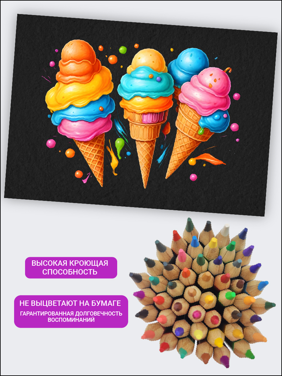 Карандаши цветные AXLER 100 шт. - фото 4