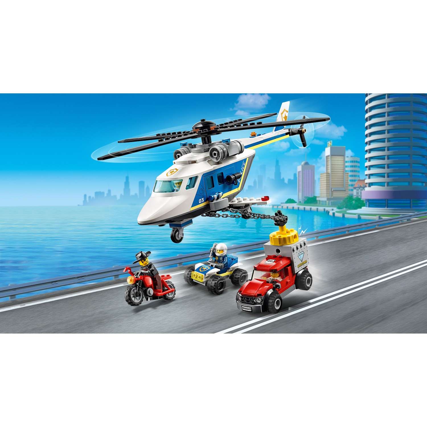Конструктор LEGO City Police Погоня блочный - фото 9