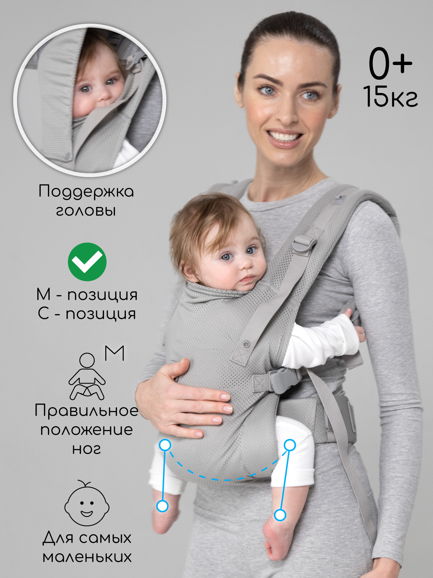 Эргорюкзак Amarobaby Hugger - фото 1