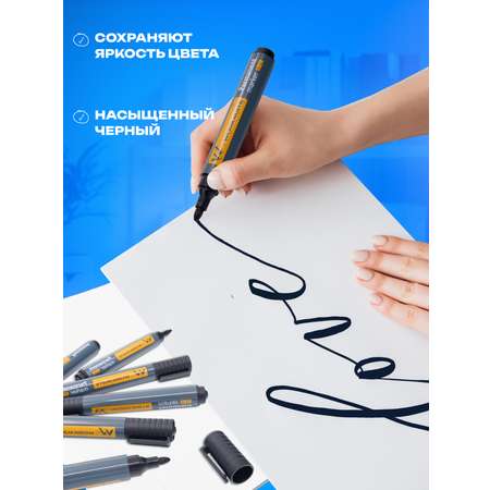 Маркеры WORKMATE 12 цв.