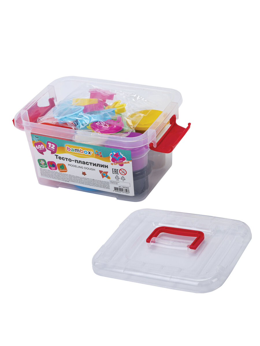 Тесто для лепки BAMBOX с формочками 12 цв. - фото 5