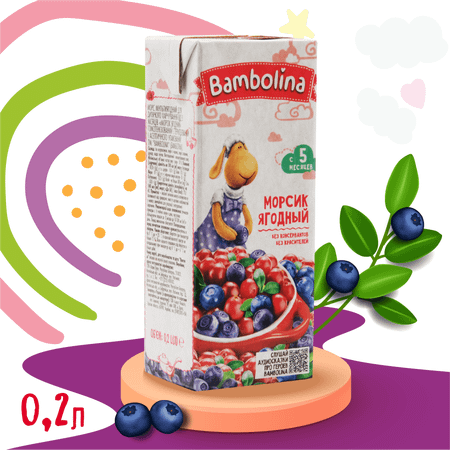 Морс Bambolinа Мультиягодный 0.2лХ27