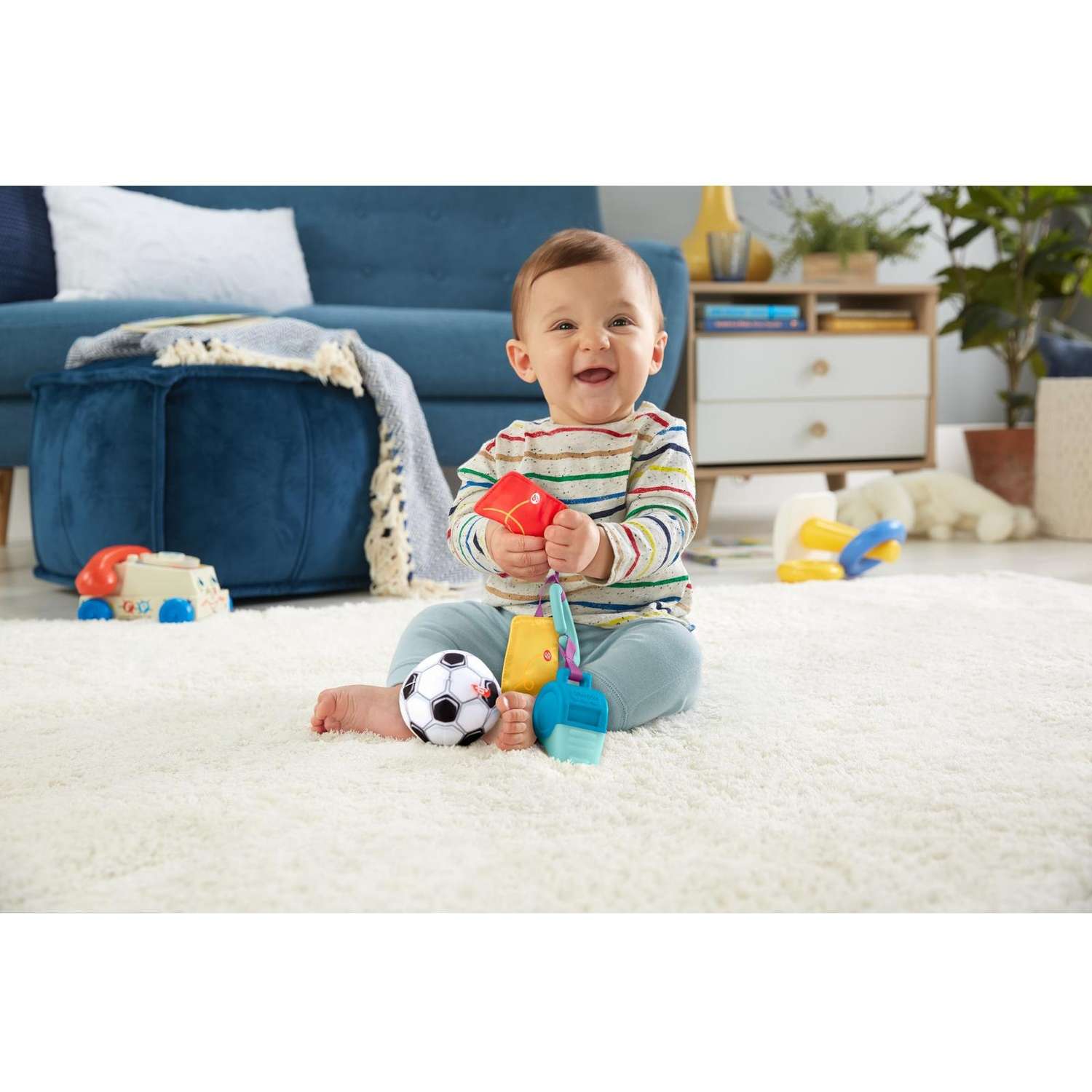 Прорезыватель Fisher Price Футболист - фото 5