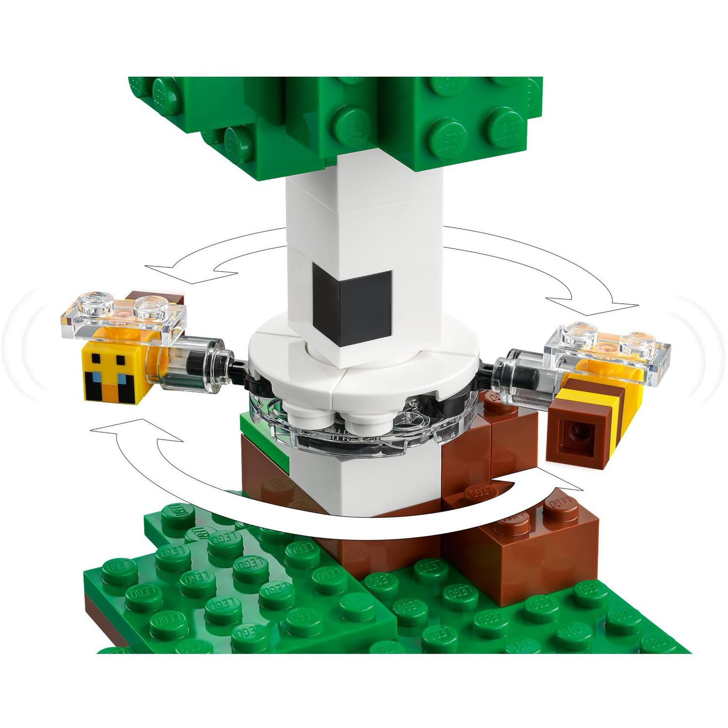 Конструктор LEGO Minecraft Пчелиный коттедж 254 дет. - фото 6