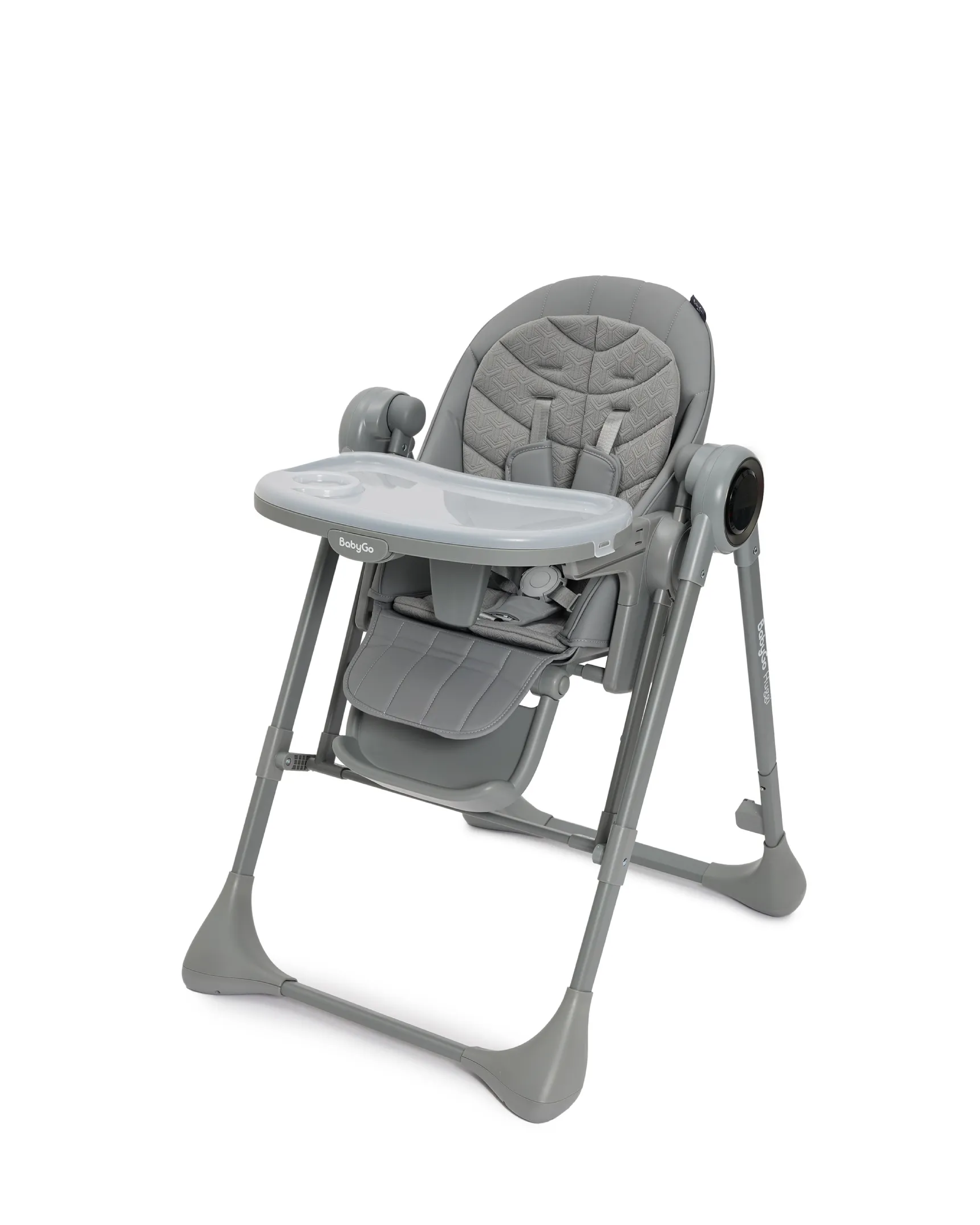 Стульчик для кормления BabyGo Huggi grey серый - фото 15