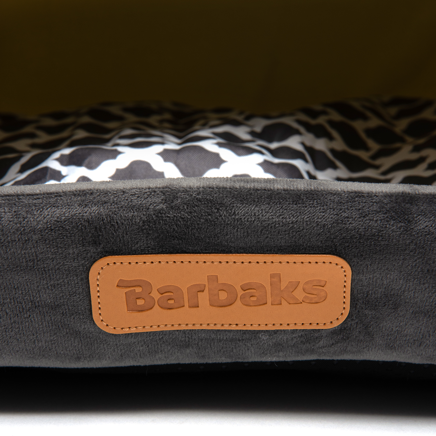 Домик Barbaks 38*38*38см квадратный мягкий серо-черный - фото 5